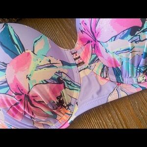 Tropical Floral Bikini Top​
